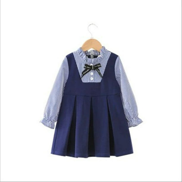 Details about   Cute Multi-Color Long Sleeve Peter Pan Collar Floral Polyester Dress 3T 